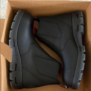 Redback Boots Black Slip-On Work Chelsea Boots